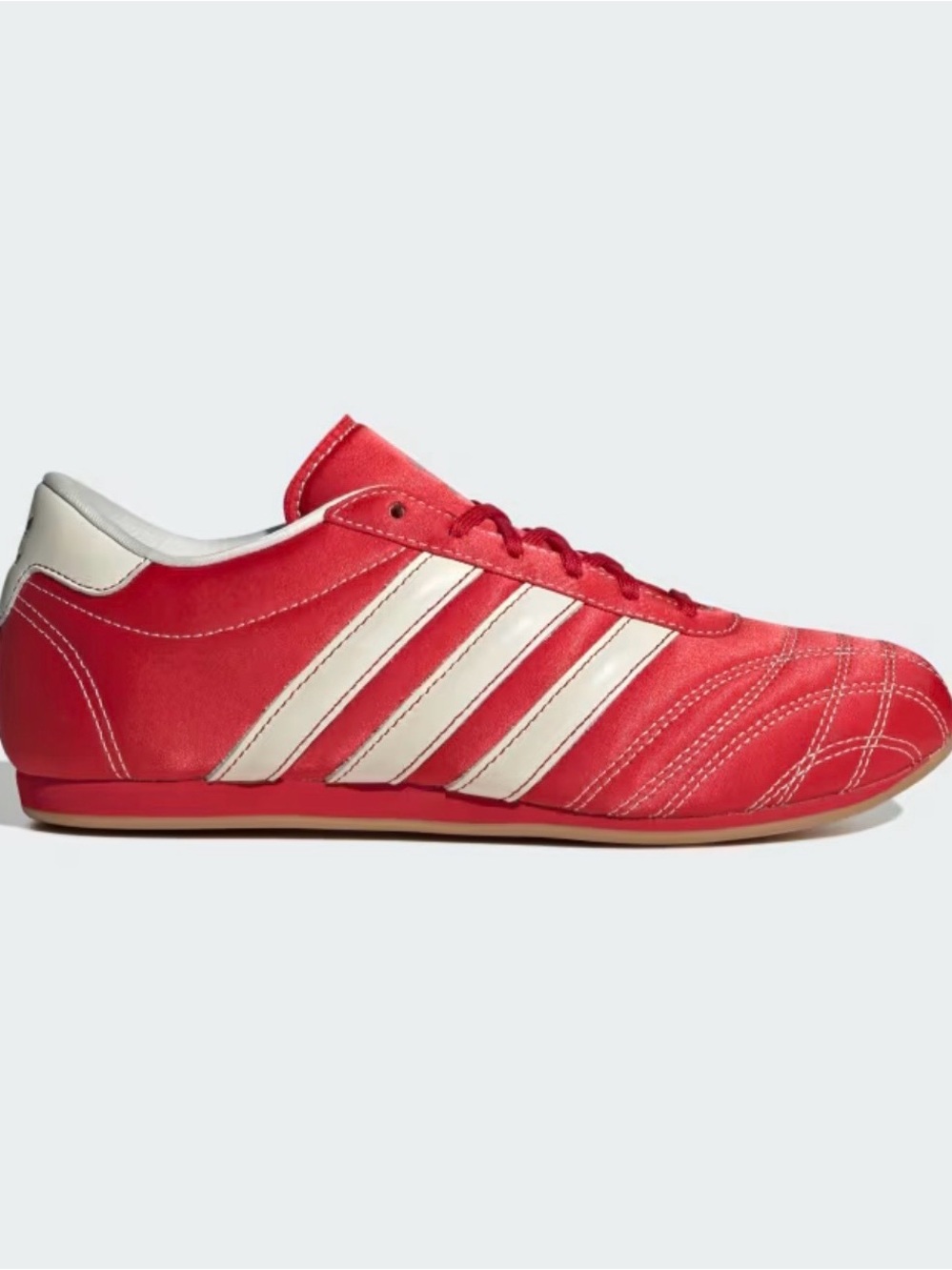 NWT adidas Red Sneakers with White Three Stripes Size 10.5